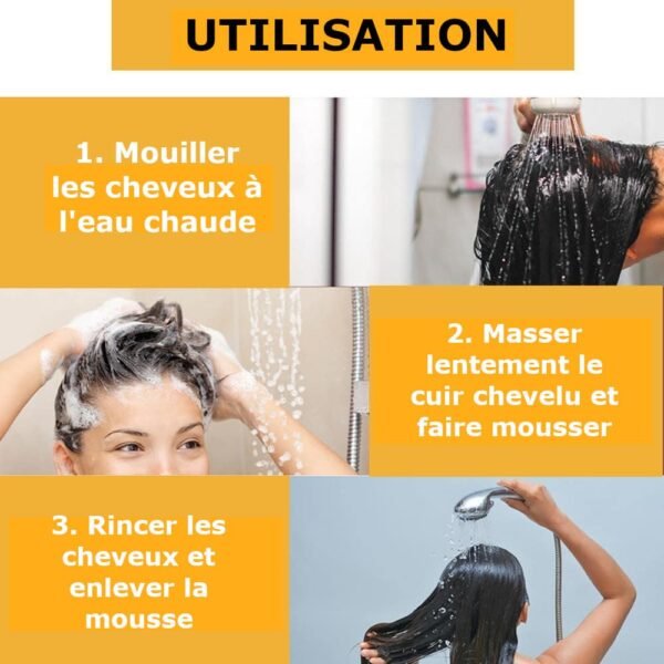 Soin Shampoing anti cheveux blancs