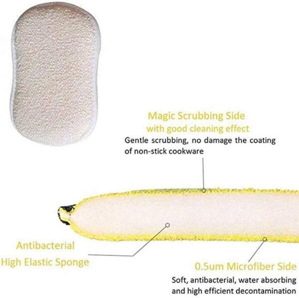 Eponge magique microfibres double action (lot de 20)