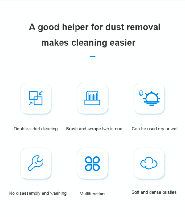 Brosse multifonction 4-en-1 pour poils d’animaux et vitres