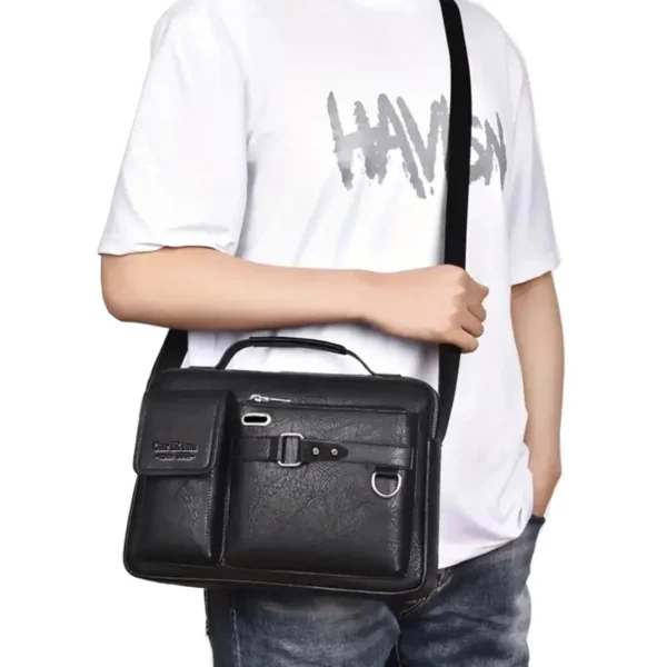 Sac d’épaule retro messager étanche pour homme