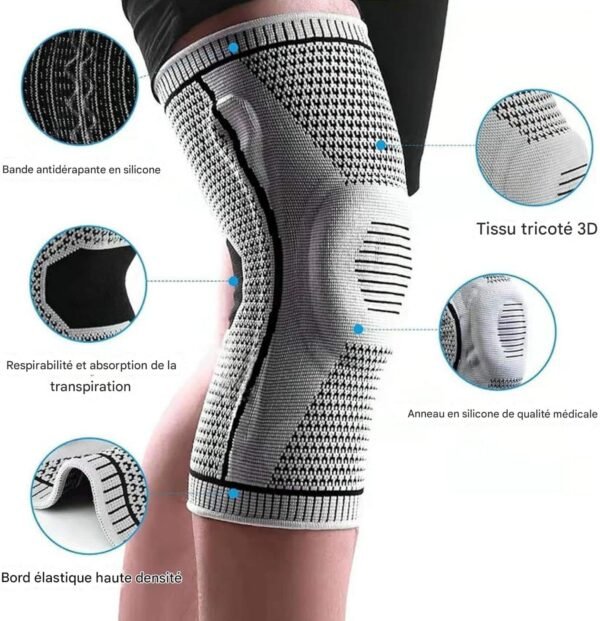 Genouillère de Sport avec Renfort Silicone