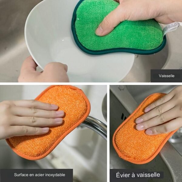 Eponge magique microfibres double action (lot de 20)