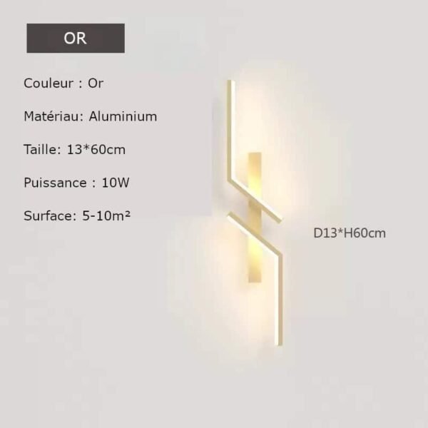 Applique Murale Design Moderne Minimaliste LED