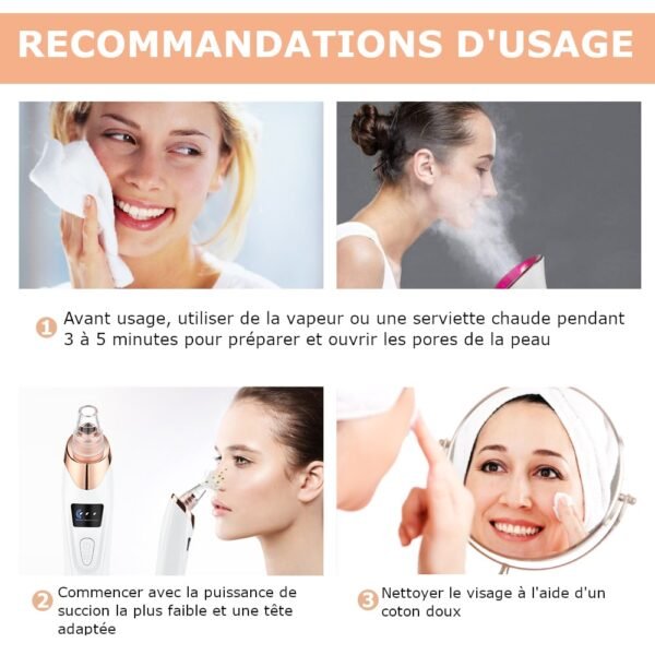 Aspirateur à Points Noirs | Nettoyeur de pores FaceCare