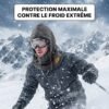 Cagoule coupe-vent chaude cache-cou