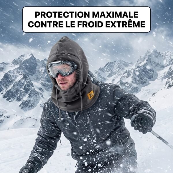 Cagoule coupe-vent chaude cache-cou