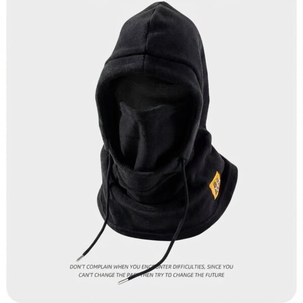 Cagoule coupe-vent chaude cache-cou