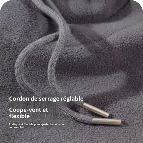 Cagoule coupe-vent chaude cache-cou