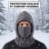 Cagoule coupe-vent chaude cache-cou