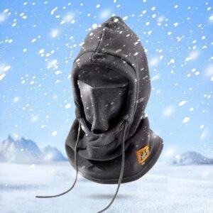 Cagoule coupe-vent chaude cache-cou