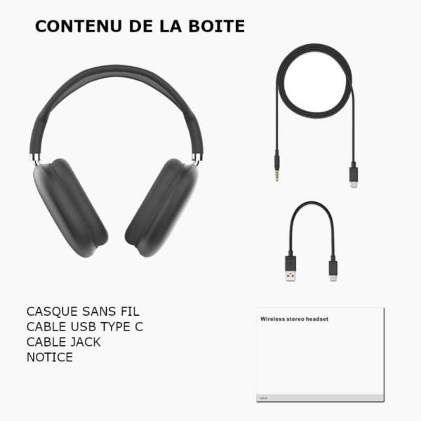 Casque Audio Sans Fil Bluetooth | Suppression du Bruit
