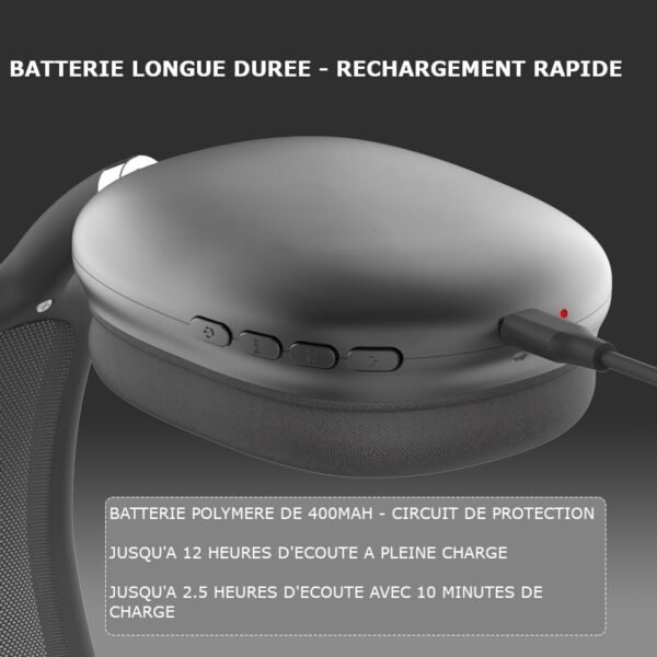 Casque Audio Sans Fil Bluetooth | Suppression du Bruit