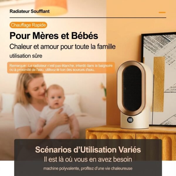 Chauffage portatif ventilateur electrique