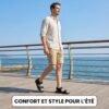 Chaussures sandales de plage résistantes pour hommes