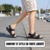 Chaussures sandales de plage résistantes pour hommes