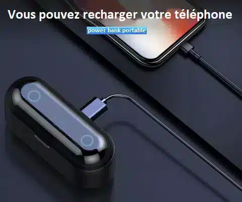 Ecouteurs sans fil Bluetooth à commandes tactiles