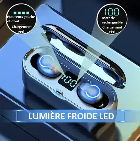 Ecouteurs sans fil Bluetooth à commandes tactiles