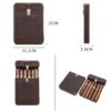 Etui à cigares retro en cuir de luxe