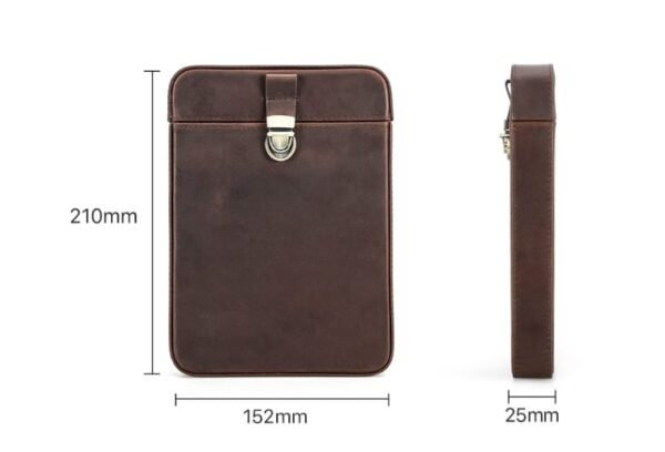 Etui à cigares retro en cuir de luxe