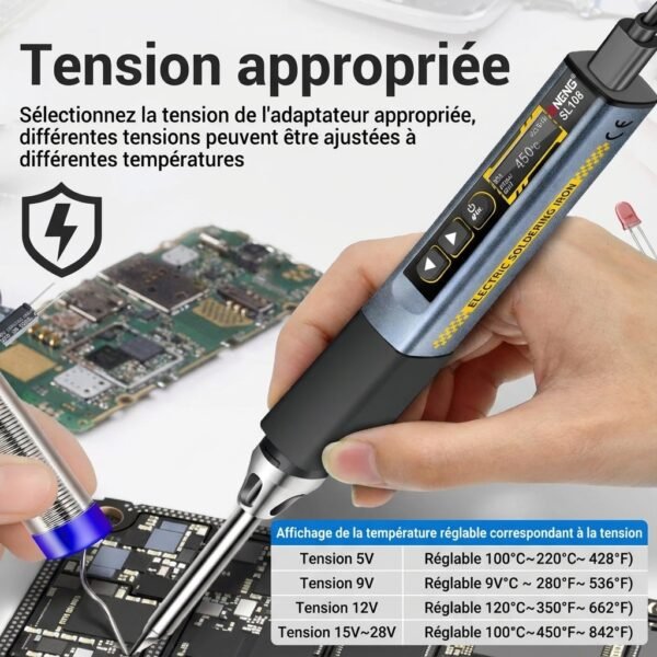 Fer a souder electrique intelligent