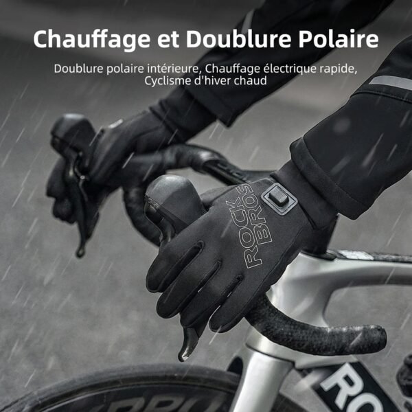 Gants Chauffants USB rechargeables coupe-vent