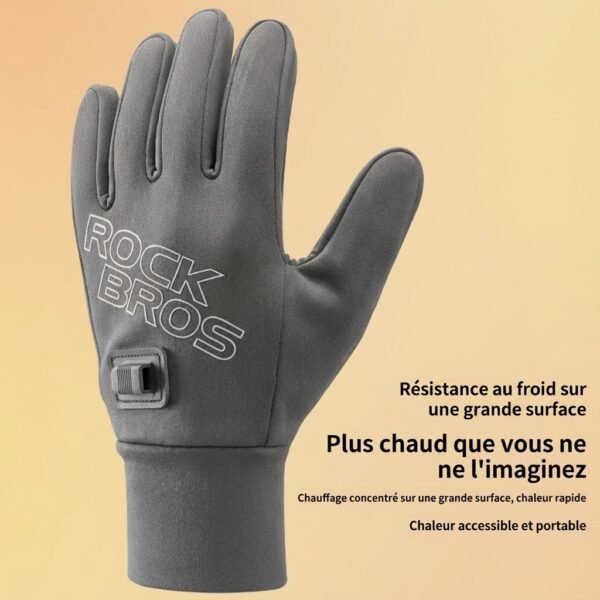 Gants Chauffants USB rechargeables coupe-vent