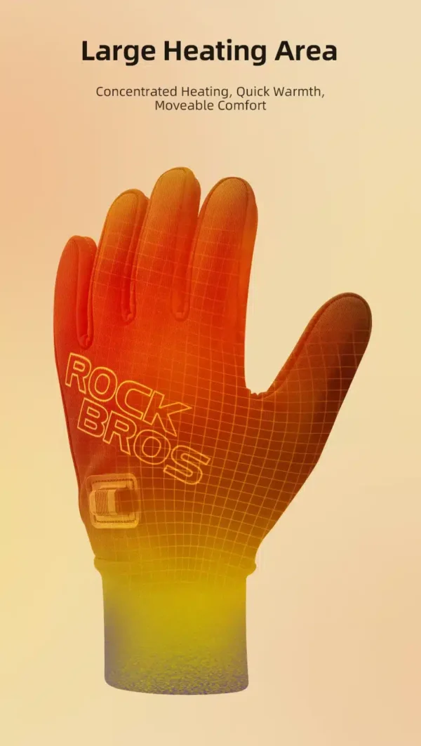 Gants Chauffants USB rechargeables coupe-vent