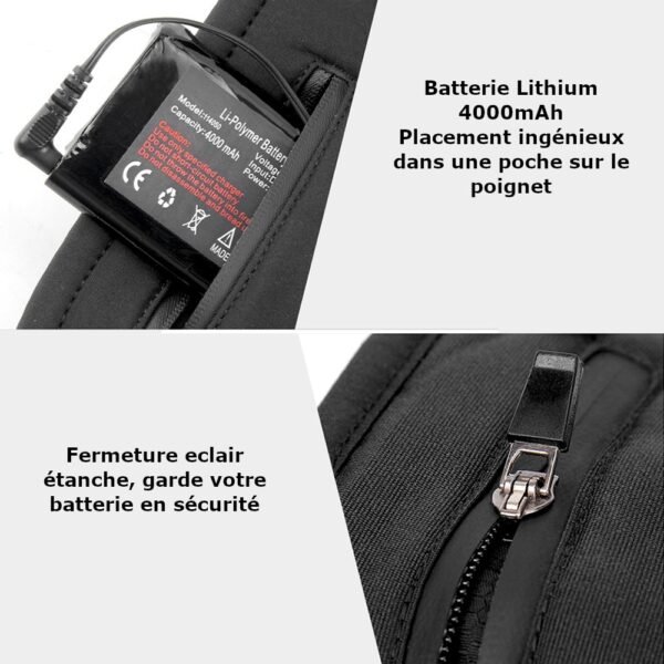 Gants Chauffants Hiver USB