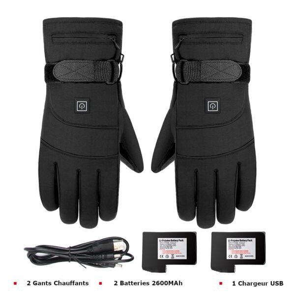 Gants Chauffants Hiver USB