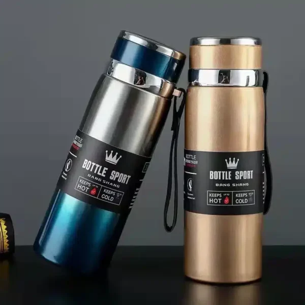 Gourde Thermos Isotherme 1Litre Acier Inoxydable