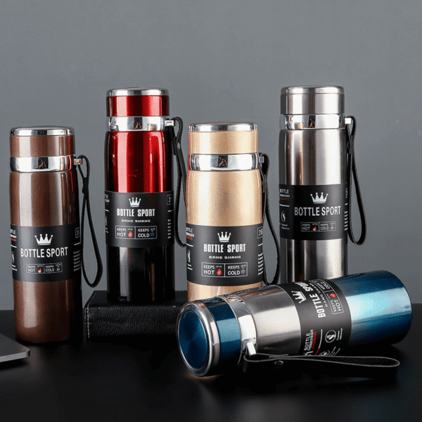 Gourde Thermos Isotherme 1Litre Acier Inoxydable