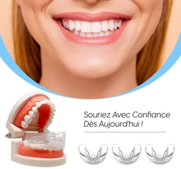 Gouttière de réalignement dentaire invisible