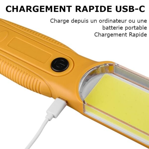 Lampe de Travail baladeuse Magnétique LED Puissante USB