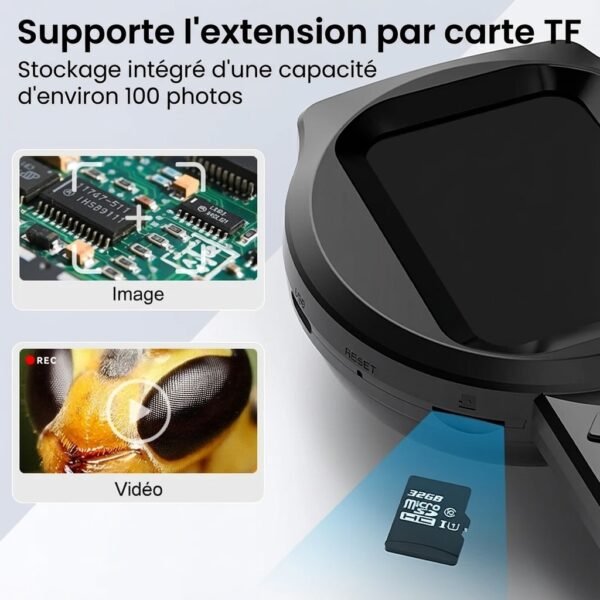 Loupe Numérique Microscope 100X avec Ecran IPS 2.8