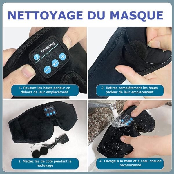 Masque de Sommeil Connecté 3D Bluetooth