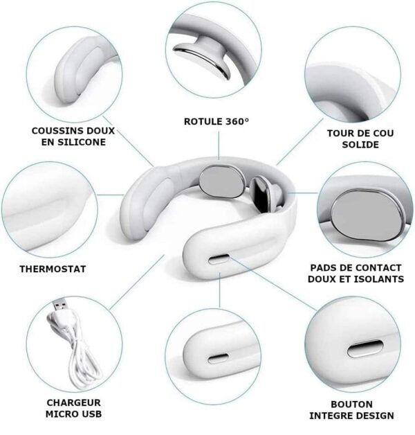 Masseur de Cou Chauffant intelligent – Physiothérapie – NeckCare