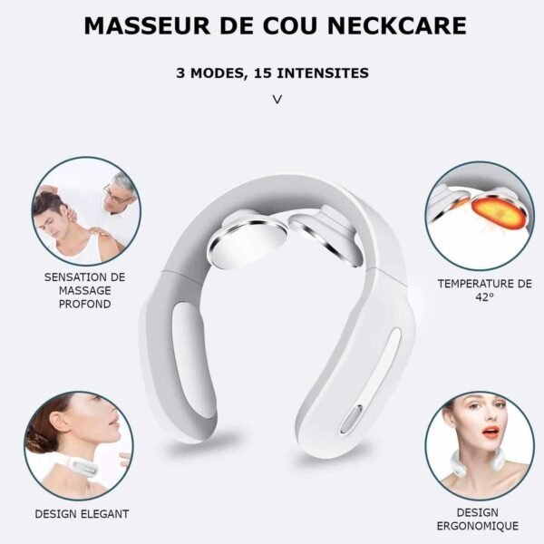 Masseur de Cou Chauffant intelligent – Physiothérapie – NeckCare