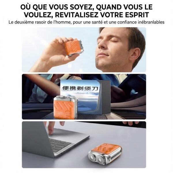 Mini Rasoir electrique rechargeable de voyage