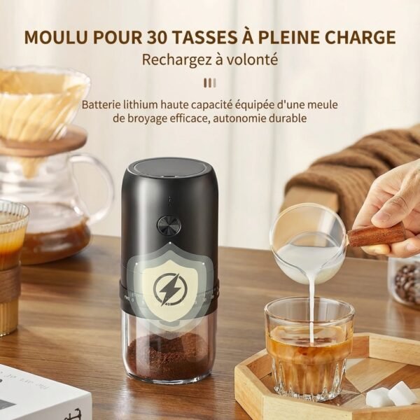 Moulin à Café électrique sans fil rechargeable