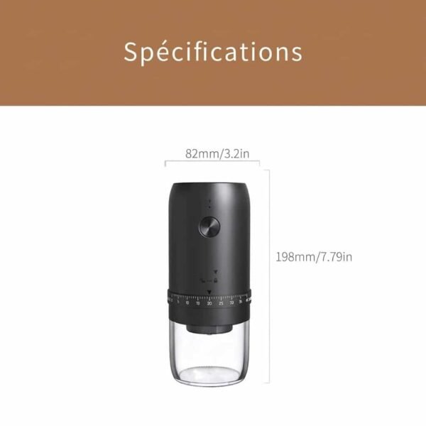 Moulin à Café électrique sans fil rechargeable