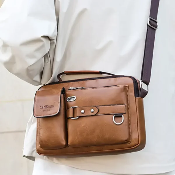 Sac d’épaule retro messager étanche pour homme