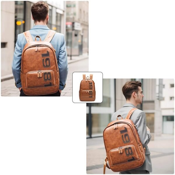 Sac a Dos de Voyage Vintage en Cuir Original