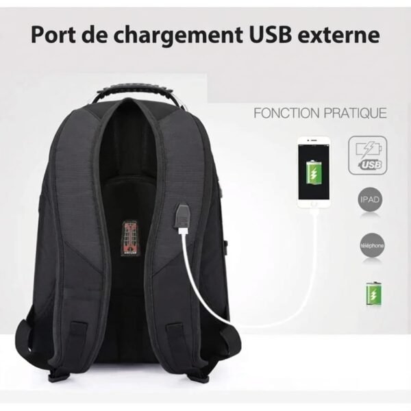 Sac à Dos PC Portables 17 Pouces de Voyage multifonctions