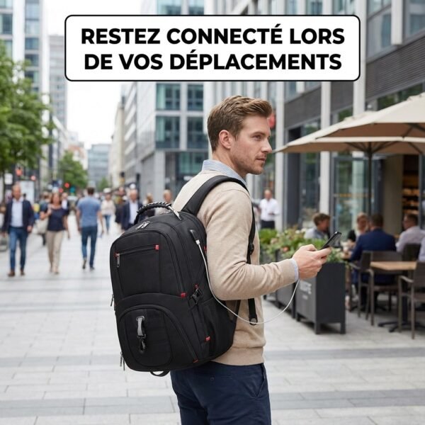 Sac à Dos PC Portables 17 Pouces de Voyage multifonctions