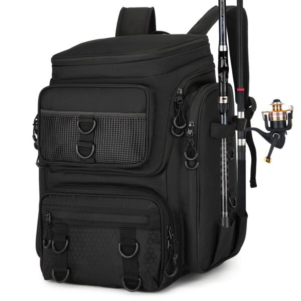 Sac à dos de pêche 50L avec supports