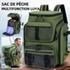 Sac à dos de pêche 50L avec supports