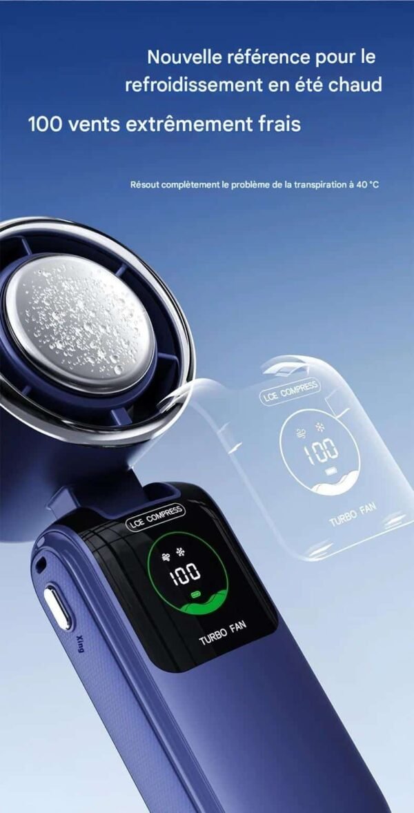 Ventilateur Portable USB Puissant Pliable Rechargeable