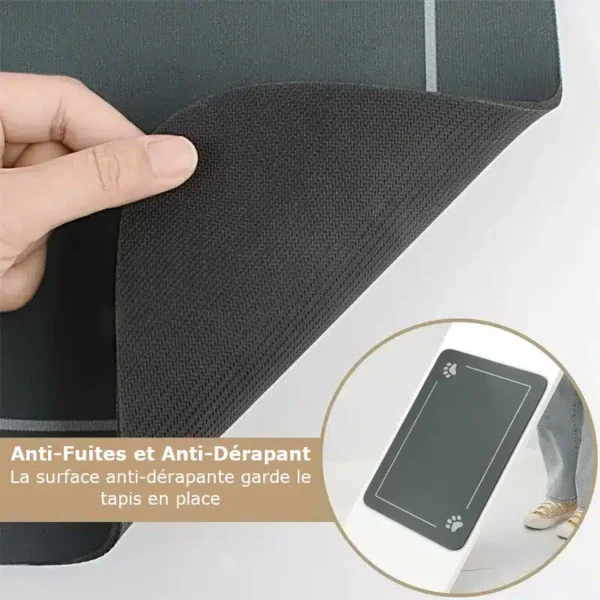 Tapis Alimentation Animaux Absorbant | Anti Eclaboussures | Séchage Rapide