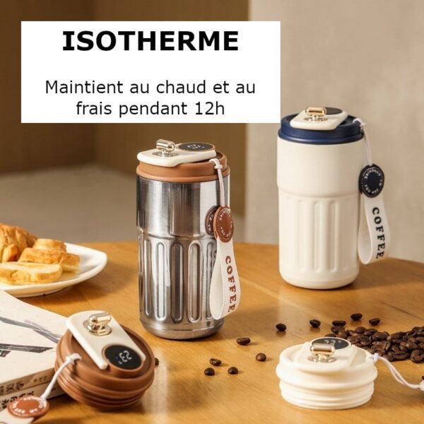 Thermos à Café Mug Isotherme | Affichage Température