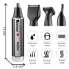 Tondeuse à Barbe et Nez rechargeable 4 en 1 pour homme